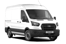 Car Hire Oldbury - White Ford Transit Medium Wheel Base - Van hire Oldbury